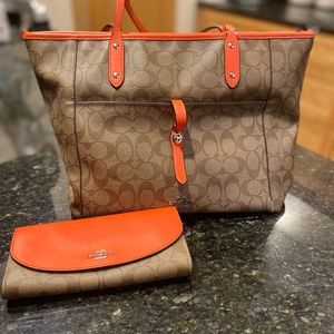 Coach purse and wallet duo!
